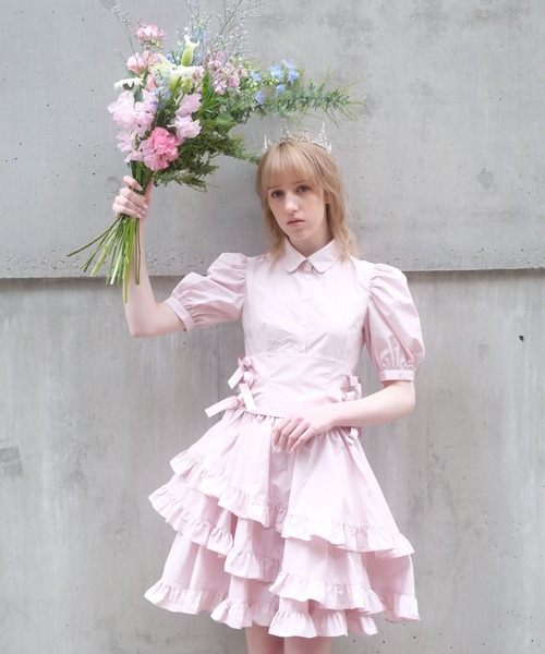 PAIN（ペイン）の「7WAYマルチフリルシャツドレス（ワンピース・レディース・ブラック/ピンク/ホワイト・FREE）」の5枚目の写真