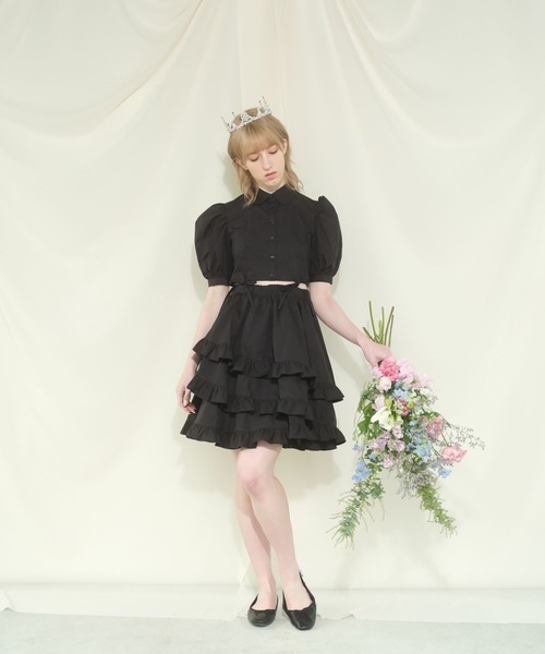 PAIN（ペイン）の「7WAYマルチフリルシャツドレス（ワンピース・レディース・ブラック/ピンク/ホワイト・FREE）」の15枚目の写真