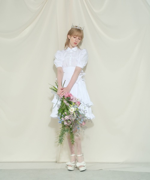 PAIN（ペイン）の「7WAYマルチフリルシャツドレス（ワンピース・レディース・ブラック/ピンク/ホワイト・FREE）」の12枚目の写真