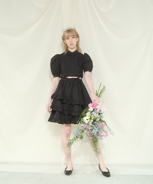 PAIN（ペイン）の「7WAYマルチフリルシャツドレス（ワンピース・レディース・ブラック/ピンク/ホワイト・FREE）」の16枚目の写真