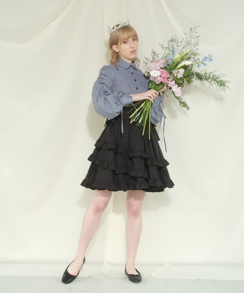 PAIN（ペイン）の「7WAYマルチフリルシャツドレス（ワンピース・レディース・ブラック/ピンク/ホワイト・FREE）」の20枚目の写真