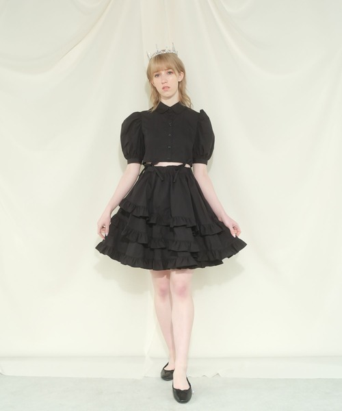 PAIN（ペイン）の「7WAYマルチフリルシャツドレス（ワンピース・レディース・ブラック/ピンク/ホワイト・FREE）」の22枚目の写真