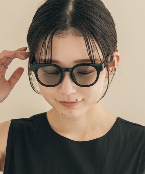 SMELLY（スメリー）の「ワイドフレームサングラス（サングラス・レディース・ブラック/ライトブラウン・-）」の10枚目の写真