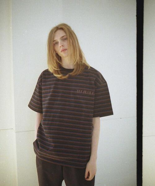 wonderland(ワンダーランド)の「<wonderland × monkey time> ITS YOURS BORDER TEE/Tシャツ(Tシャツ/カットソー・メンズ・ナチュラル/ブラック・M/L)」の2枚目の写真