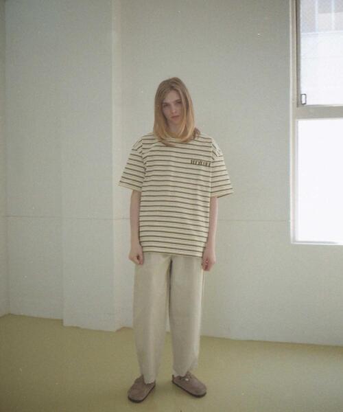 wonderland(ワンダーランド)の「<wonderland × monkey time> ITS YOURS BORDER TEE/Tシャツ(Tシャツ/カットソー・メンズ・ナチュラル/ブラック・M/L)」の7枚目の写真