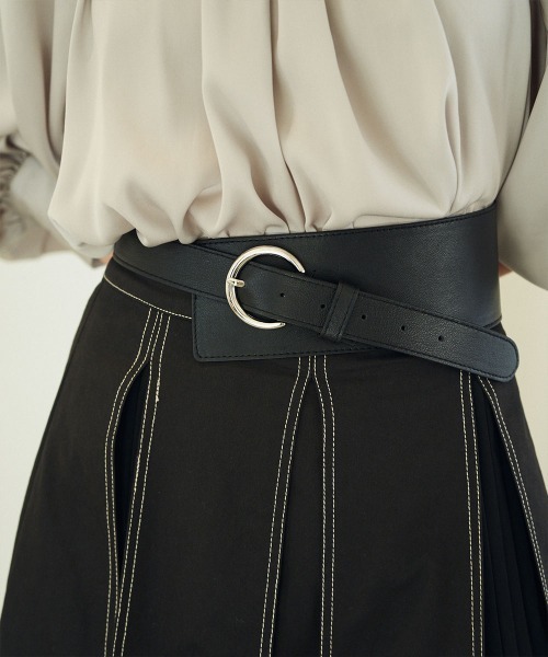 marjour（マージュール）の「ASYMMETRY BELT（ベルト・レディース・ブラック・FREE）」の3枚目の写真