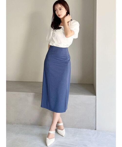 RESEXXY（リゼクシー）の「スリットタイトカットスカート（スカート・レディース・ブラック/ベージュ/ブルー・SMALL/MEDIUM）」の15枚目の写真