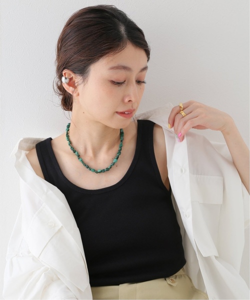 JOURNAL STANDARD relume(ジャーナルスタンダード レリューム)の「《追加》オーガニックコットンマルドウテレコタンクトップ(タンクトップ・レディース・ブラック/ホワイト/ブラウン/グレー/ベージュ系その他・FREE)」の3枚目の写真