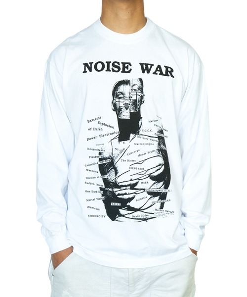bonjour records（ボンジュールレコーズ）の「【Richardson/リチャードソン】 A10 Porn Noise Long sleeve 「A10 Porn Noise」ロングスリーブTシャツ（Tシャツ/カットソー・メンズ・ホワイト・M/L/S/XL）」の4枚目の写真