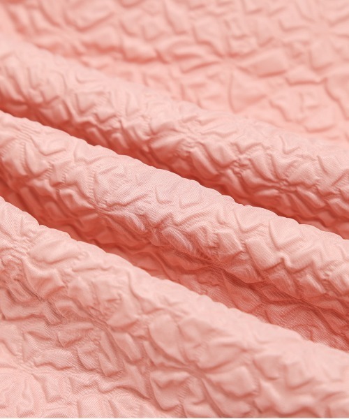 La-gemme(ラジェム)の「半袖ジャガードブラウス(シャツ/ブラウス・レディース・ブラック/グレー/ピンク/ホワイト・フリー)」の12枚目の写真