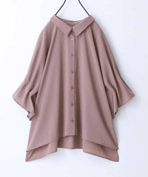 n'OrLABEL（ノアールレーベル）の「『タックデザインスリーブブラウス』（シャツ/ブラウス・レディース・グレイッシュブルー/オフホワイト/ブラック/ピンク・FREE）」の21枚目の写真