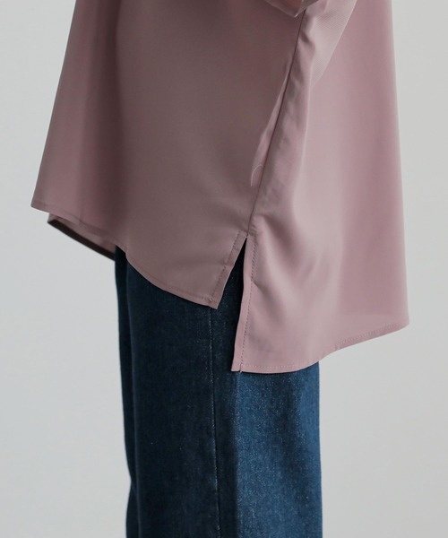 n'OrLABEL（ノアールレーベル）の「『タックデザインスリーブブラウス』（シャツ/ブラウス・レディース・グレイッシュブルー/オフホワイト/ブラック/ピンク・FREE）」の17枚目の写真