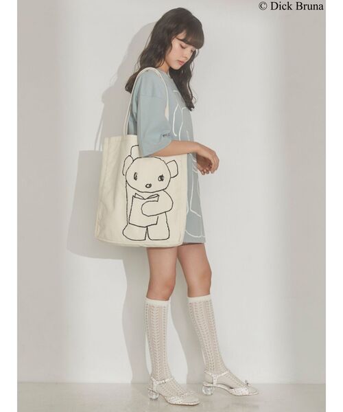 merry jenny（メリージェニー）の「BLACK BEAR TOTE（トートバッグ・レディース・アイボリー/ブラック・FREE）」の16枚目の写真