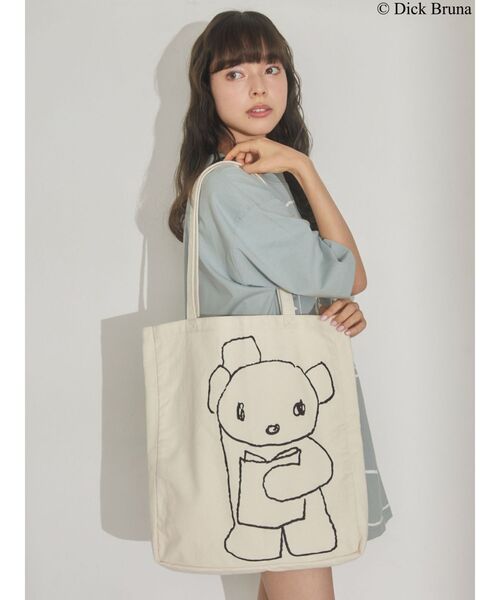 merry jenny（メリージェニー）の「BLACK BEAR TOTE（トートバッグ・レディース・アイボリー/ブラック・FREE）」の13枚目の写真
