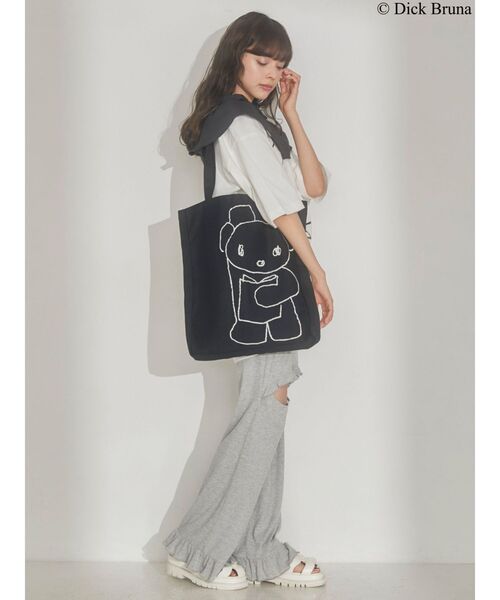 セール】BLACK BEAR TOTE（トートバッグ）｜merry jenny（メリー