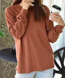 シンプル 長袖Tシャツ