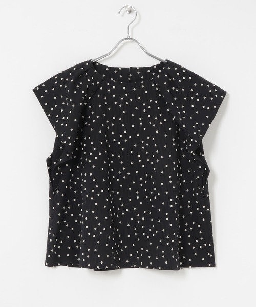 URBAN RESEARCH（アーバンリサーチ）の「ドットプリントフレアスリーブブラウス（シャツ/ブラウス・レディース・ブラック/カーキ・FREE）」の10枚目の写真