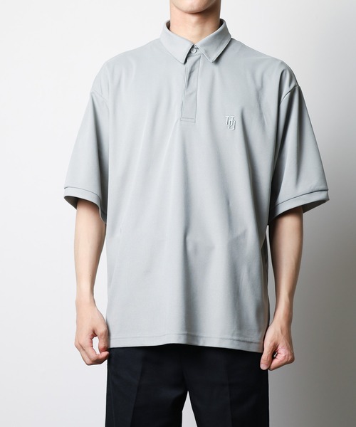 UNIVERSAL OVERALL（ユニバーサルオーバーオール）の「/UNIVERSAL OVERALL/Over Polo（ポロシャツ・メンズ・ブラック/グレー/ネイビー・LARGE/MEDIUM/SMALL/X-LARGE）」の3枚目の写真