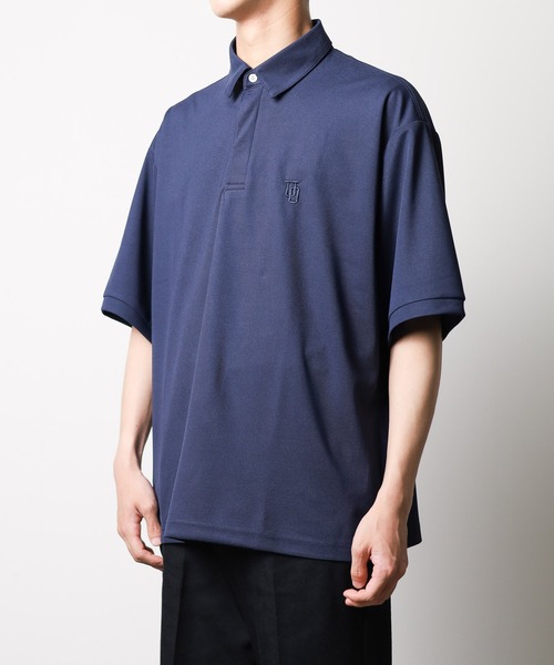 UNIVERSAL OVERALL（ユニバーサルオーバーオール）の「/UNIVERSAL OVERALL/Over Polo（ポロシャツ・メンズ・ブラック/グレー/ネイビー・LARGE/MEDIUM/SMALL/X-LARGE）」の18枚目の写真