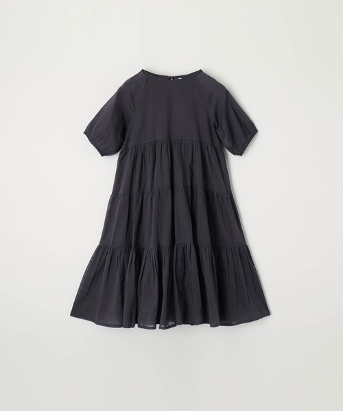 coca(coca)(コカ)の「キッズ 親子お揃いインド綿ティアードワンピース(ワンピース・キッズ・ブラック/ピンク・120/100/140/110/130)」の2枚目の写真