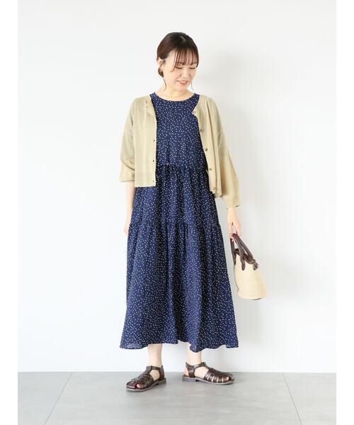 るるる★ehak sopo byｓｍ２★総レース*ショート丈カーデガン ehka sopo（エヘカソポ）の「ショート丈シアーカーディガン