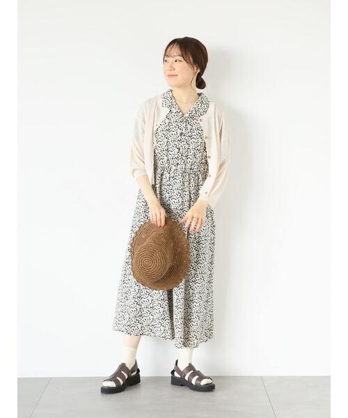 るるる★ehak sopo byｓｍ２★総レース*ショート丈カーデガン ehka sopo（エヘカソポ）の「ショート丈シアーカーディガン