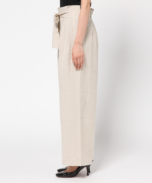 ROSE BUD(ローズバッド)の「S-LPT-15112 W/RIBBON WIDE LEG PANTS(その他パンツ・レディース・ライトベージュ/オリーブドラブ・ONE SIZE)」の9枚目の写真
