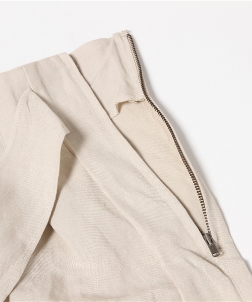 ROSE BUD(ローズバッド)の「S-LPT-15112 W/RIBBON WIDE LEG PANTS(その他パンツ・レディース・ライトベージュ/オリーブドラブ・ONE SIZE)」の4枚目の写真