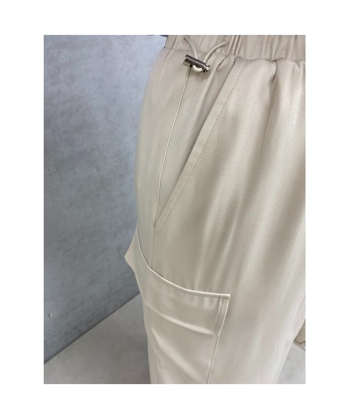 un dix cors（アンディコール）の「ツイルカーゴロングスカート（スカート・レディース・パープル/アイボリー/ネイビー・FREE）」の4枚目の写真