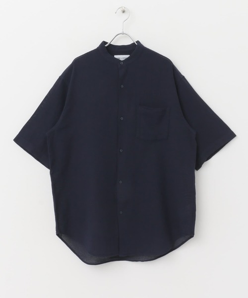 FORK&SPOON(フォークアンドスプーン)の「FORK&SPOON パナマバンドカラーシャツ(シャツ/ブラウス・メンズ・ネイビー/アイボリー・4/5)」の13枚目の写真