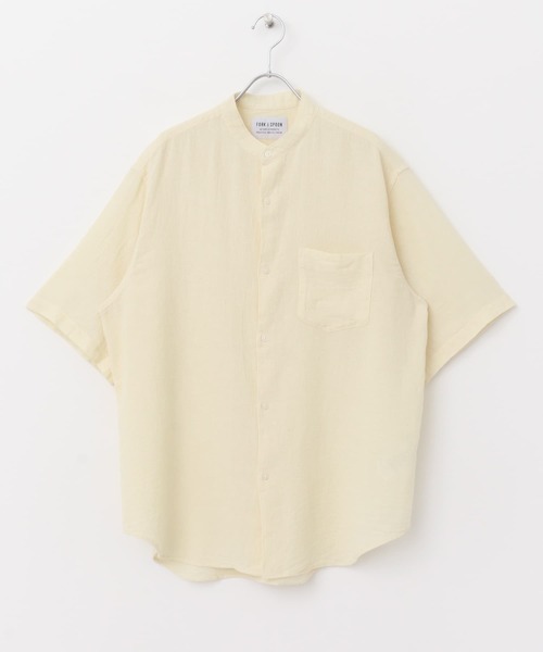 FORK&SPOON(フォークアンドスプーン)の「FORK&SPOON パナマバンドカラーシャツ(シャツ/ブラウス・メンズ・ネイビー/アイボリー・4/5)」の14枚目の写真