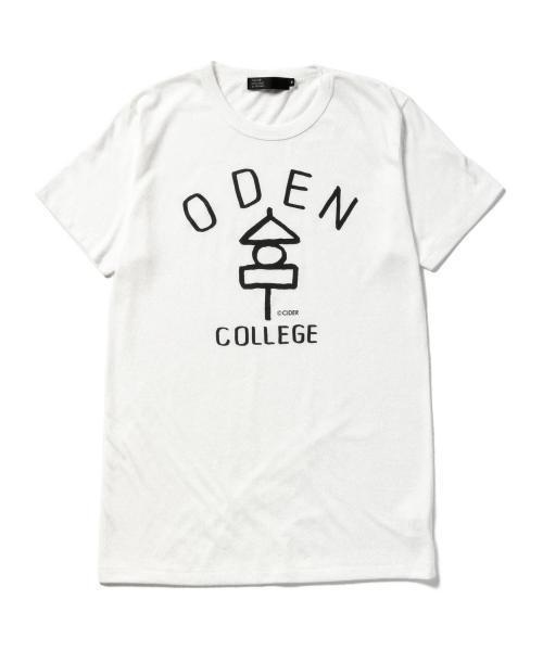 TOKYO CULTUART by BEAMS（トウキョウカルチャートバイビームス）の「かせきさいだぁ / ODEN COLLEGE T-shirt（Tシャツ/カットソー・メンズ・ホワイト/チャコールグレー・MEDIUM/X-LARGE/X-SMALL/LARGE/SMALL）」の3枚目の写真