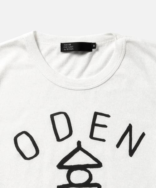 TOKYO CULTUART by BEAMS（トウキョウカルチャートバイビームス）の「かせきさいだぁ / ODEN COLLEGE T-shirt（Tシャツ/カットソー・メンズ・ホワイト/チャコールグレー・MEDIUM/X-LARGE/X-SMALL/LARGE/SMALL）」の5枚目の写真