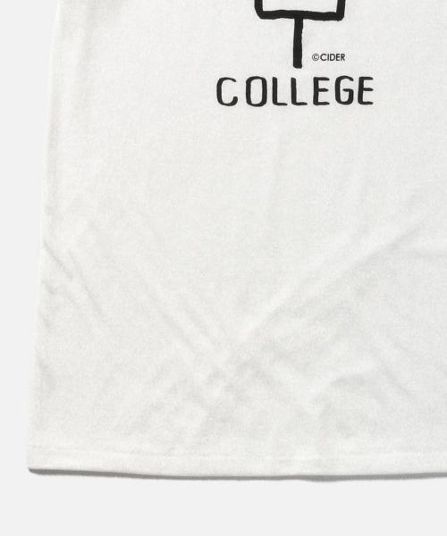 TOKYO CULTUART by BEAMS（トウキョウカルチャートバイビームス）の「かせきさいだぁ / ODEN COLLEGE T-shirt（Tシャツ/カットソー・メンズ・ホワイト/チャコールグレー・MEDIUM/X-LARGE/X-SMALL/LARGE/SMALL）」の7枚目の写真