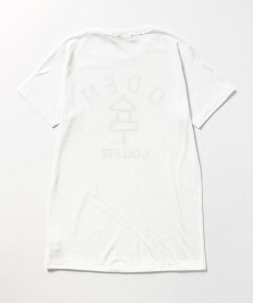 TOKYO CULTUART by BEAMS（トウキョウカルチャートバイビームス）の「かせきさいだぁ / ODEN COLLEGE T-shirt（Tシャツ/カットソー・メンズ・ホワイト/チャコールグレー・MEDIUM/X-LARGE/X-SMALL/LARGE/SMALL）」の8枚目の写真