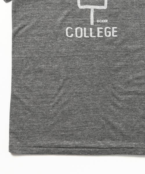 TOKYO CULTUART by BEAMS（トウキョウカルチャートバイビームス）の「かせきさいだぁ / ODEN COLLEGE T-shirt（Tシャツ/カットソー・メンズ・ホワイト/チャコールグレー・MEDIUM/X-LARGE/X-SMALL/LARGE/SMALL）」の11枚目の写真