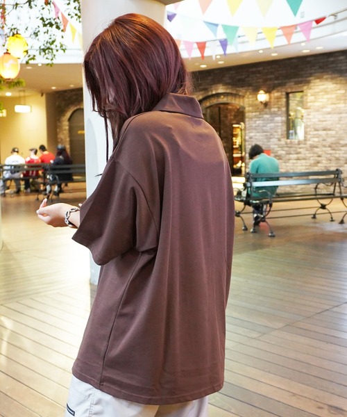 STAY GOLD(ステイゴールド)の「【STAYGOLD】ワンポイント刺繍 ハーフジップ Tシャツ / One-point Embroidery Half-zip T-shirt(Tシャツ/カットソー・メンズ・ネイビー/グリーン/ブラウン/ブラック・M/L)」の13枚目の写真