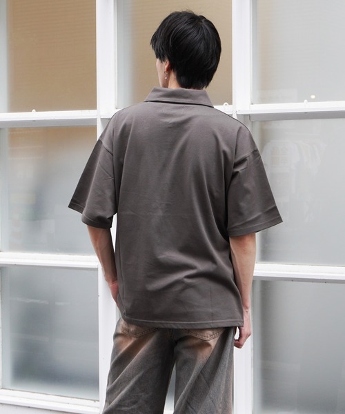 STAY GOLD(ステイゴールド)の「【STAYGOLD】ワンポイント刺繍 ハーフジップ Tシャツ / One-point Embroidery Half-zip T-shirt(Tシャツ/カットソー・メンズ・ネイビー/グリーン/ブラウン/ブラック・M/L)」の12枚目の写真