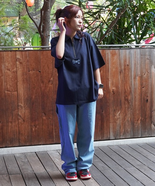 STAY GOLD(ステイゴールド)の「【STAYGOLD】ワンポイント刺繍 ハーフジップ Tシャツ / One-point Embroidery Half-zip T-shirt(Tシャツ/カットソー・メンズ・ネイビー/グリーン/ブラウン/ブラック・M/L)」の20枚目の写真