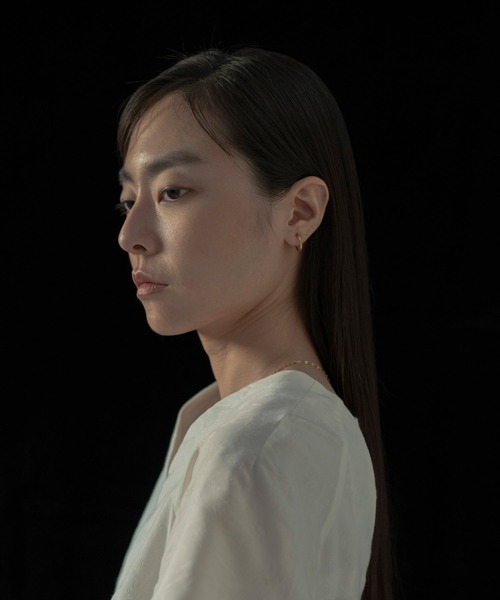 novice（ノーヴィス）の「【novice】Simple Hoop Earring［Stainless］（イヤリング・レディース・ゴールド/シルバー・FREE/ﾌﾘ-）」の9枚目の写真