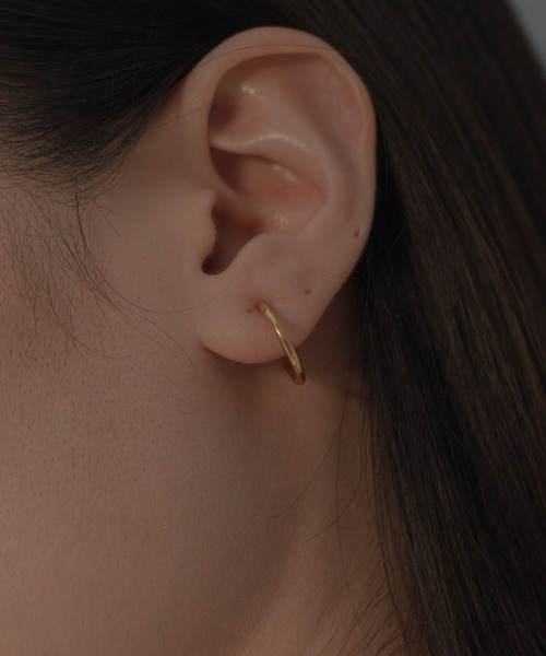 novice（ノーヴィス）の「【novice】Simple Hoop Earring［Stainless］（イヤリング・レディース・ゴールド/シルバー・FREE/ﾌﾘ-）」の13枚目の写真