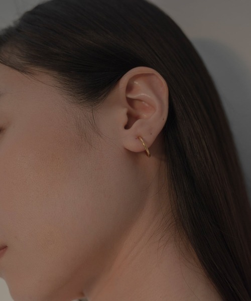 novice（ノーヴィス）の「【novice】Simple Hoop Earring［Stainless］（イヤリング・レディース・ゴールド/シルバー・FREE/ﾌﾘ-）」の14枚目の写真
