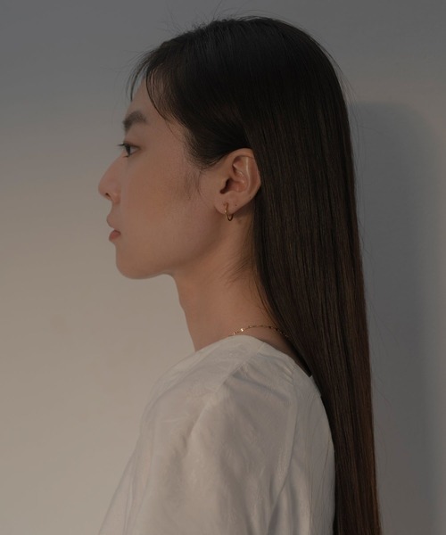 novice（ノーヴィス）の「【novice】Simple Hoop Earring［Stainless］（イヤリング・レディース・ゴールド/シルバー・FREE/ﾌﾘ-）」の15枚目の写真