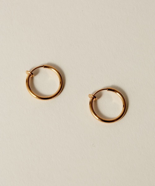 novice（ノーヴィス）の「【novice】Simple Hoop Earring［Stainless］（イヤリング・レディース・ゴールド/シルバー・FREE/ﾌﾘ-）」の17枚目の写真
