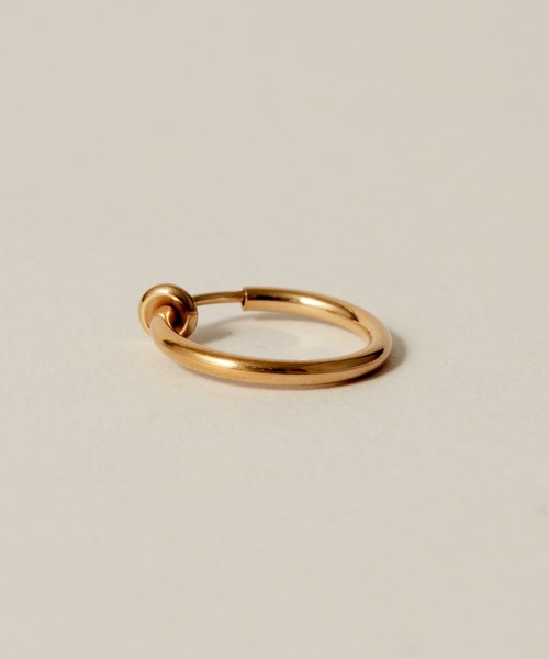 novice（ノーヴィス）の「【novice】Simple Hoop Earring［Stainless］（イヤリング・レディース・ゴールド/シルバー・FREE/ﾌﾘ-）」の18枚目の写真