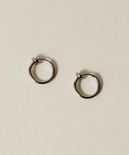 novice（ノーヴィス）の「【novice】Simple Hoop Earring［Stainless］（イヤリング・レディース・ゴールド/シルバー・FREE/ﾌﾘ-）」の22枚目の写真