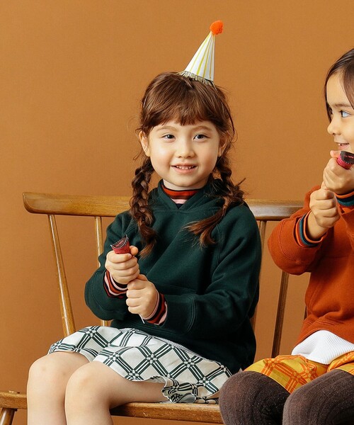 B:MING by BEAMS（ビーミングバイビームス）の「B:MING by BEAMS / レイヤード プルオーバー パーカー（100～160cm）（パーカー・キッズ・その他/レンガ/ダークブルー/ダークグリーン・150/140/130/120/100/160/110）」の6枚目の写真