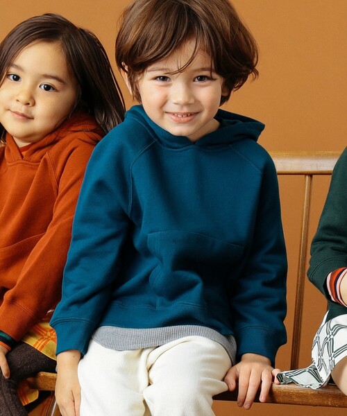 B:MING by BEAMS（ビーミングバイビームス）の「B:MING by BEAMS / レイヤード プルオーバー パーカー（100～160cm）（パーカー・キッズ・その他/レンガ/ダークブルー/ダークグリーン・150/140/130/120/100/160/110）」の8枚目の写真