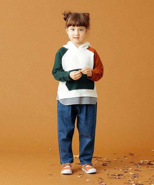 B:MING by BEAMS（ビーミングバイビームス）の「B:MING by BEAMS / レイヤード プルオーバー パーカー（100～160cm）（パーカー・キッズ・その他/レンガ/ダークブルー/ダークグリーン・150/140/130/120/100/160/110）」の21枚目の写真