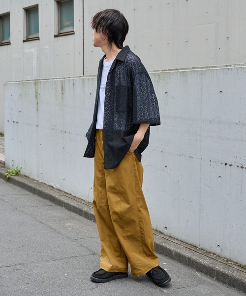 COLONY 2139(コロニートゥーワンスリーナイン)の「レース7分袖シャツ(シャツ/ブラウス・メンズ・ホワイト/ブラック・MEDIUM/LARGE)」の15枚目の写真